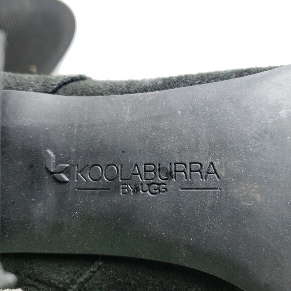 Koolaburra By UGG Womens Black Suede Ankle Boots With Block Heel Size 9 - Picture 7 of 9